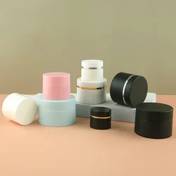 3g 5g 10g 20g 30g 50g 100g 120gRefillable Bottles Travel Face Cream Lotion Cosmetic Container White Plastic Empty Makeup Jar Pot