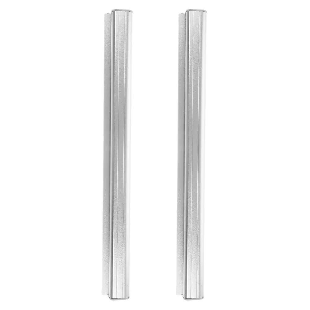 2Pcs Punch Free Aluminum Receipt Holder Self Adhesive Restaurant Ticket Slide Check Rack Kitchen Bill Organizer