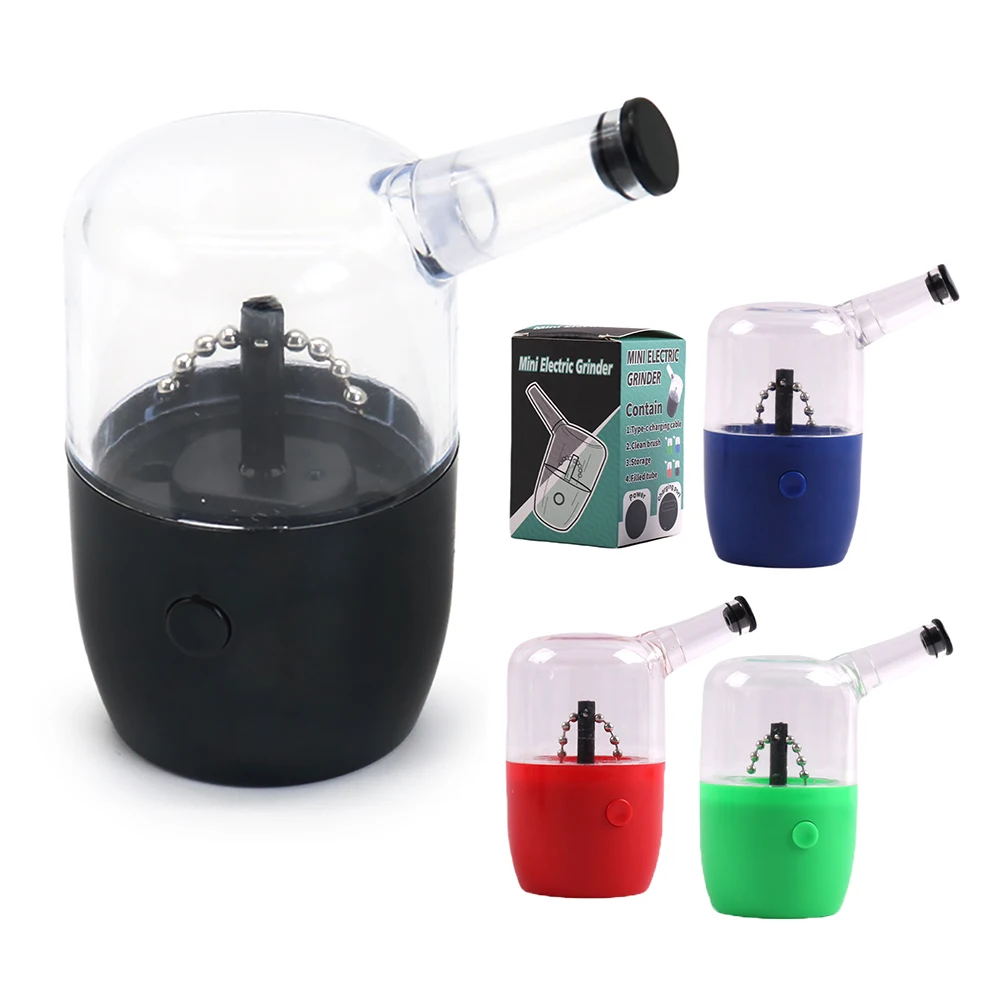 Electric Herb Grinder Rechargeable Chain USB Cable Battery Tobacco herb grinder