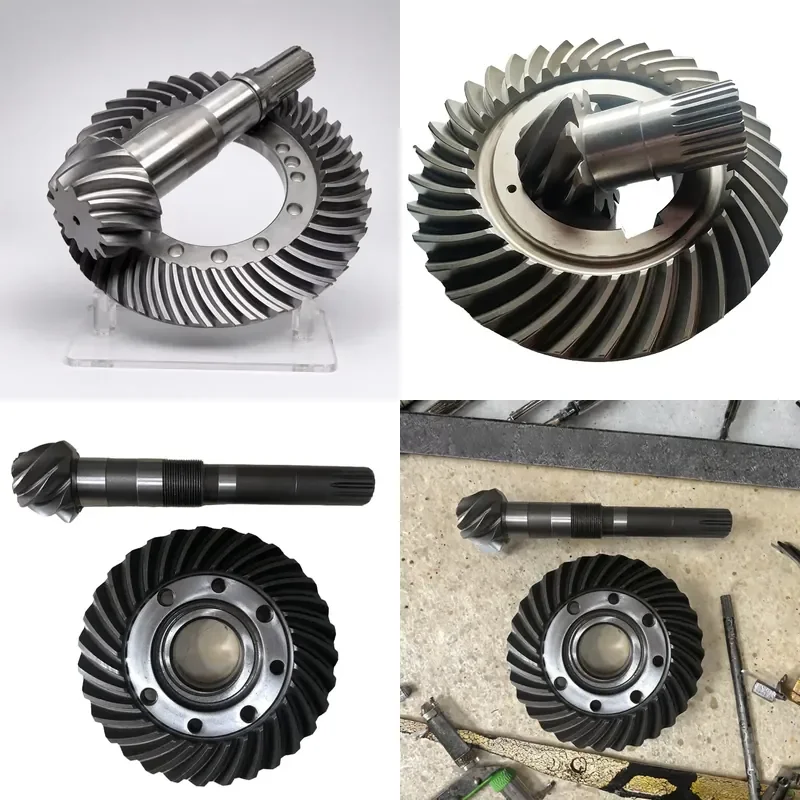 Forged Steel Driven and Driving Wheel Helical Bevel Gear Set for Automobile Differential OEM ODM