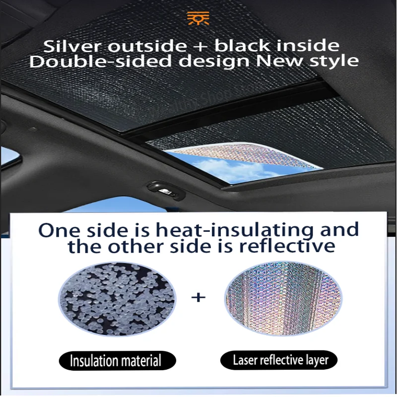 For Volkswagen VW Atlas Teramont CA1 2019~2023 MK1 Car Sun Shades Cover Auto Sunroof Sunshade Protector Anti-UV Heat Accessories - view 4