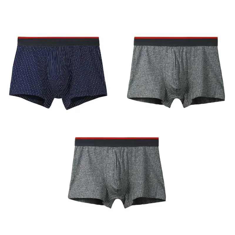3PCS männer unterwäsche baumwolle boxer jugend plus größe kurze shorts jungen boxershorts kopf sommer dünne unterhosen