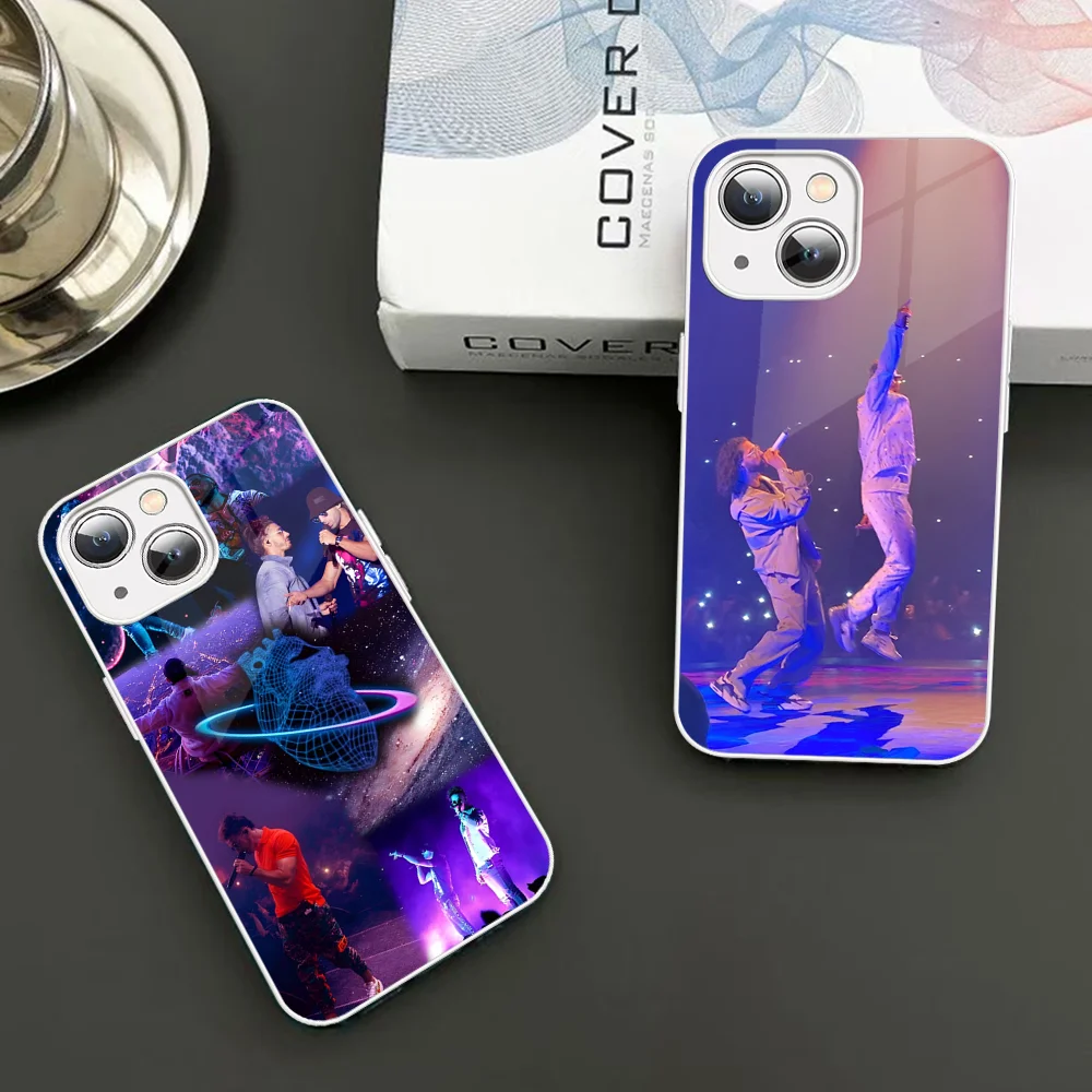 

Singer Two Brothers By PNL Phone Case Tempered Glass For Iphone 14 13 12 11 Pro Mini XS MAX 14Plus X XS XR Fundas