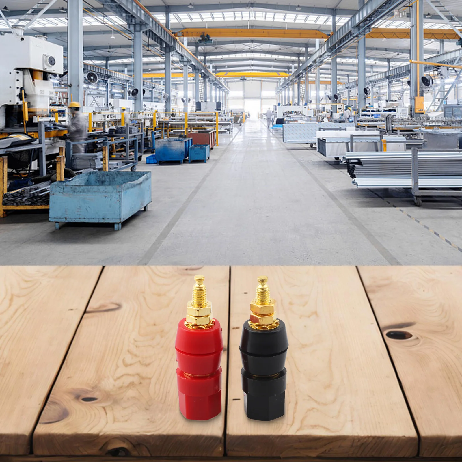 Настройка-аудиооборудования-Адаптер-гнезда-типа-«банан»-Цинковый-сплав-и-пластик-Отличная-проводимость-Высококачественные-позолоченные-материалы