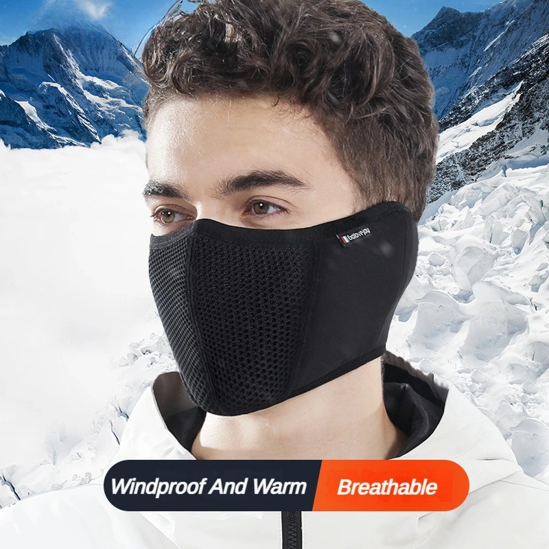 

Riding Mask Austrian Velvet Balaclava Winter Warm Plus Velvet Dustproof Windproof for Outdoor Cycling Skiing Face Cover