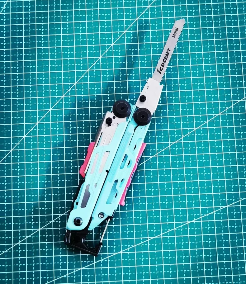 

Custom Made Stainless Steel SAW T Holder for Leatherman Signal Modify(PLIERS NOT INCLUDED)