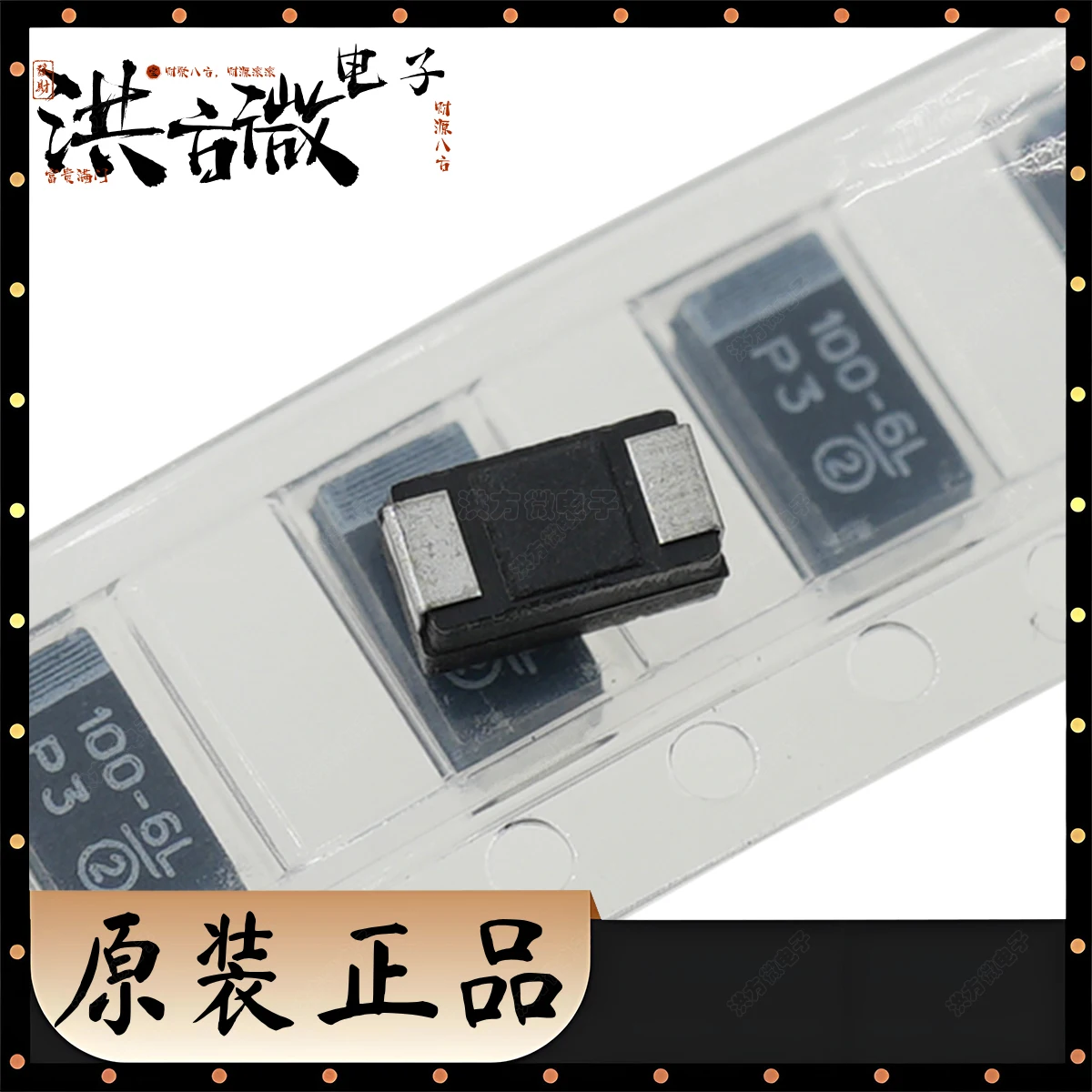 Markierung 100-6L NEUER Original SMD schwarzer Tantalkondensator 6,3 V ± 10 % 100 uF 800 m Ω Ohm CASE-C 6032 2312 293D107X96R3C2TE3 CAP TANT