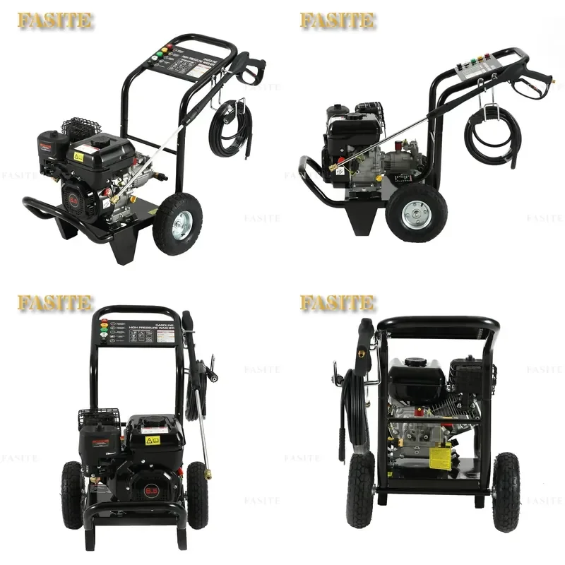 For High Pressure Washer 150bar Inflatable Wheel Pavement Road Cleaning Tool Powerful Portable Outdoor