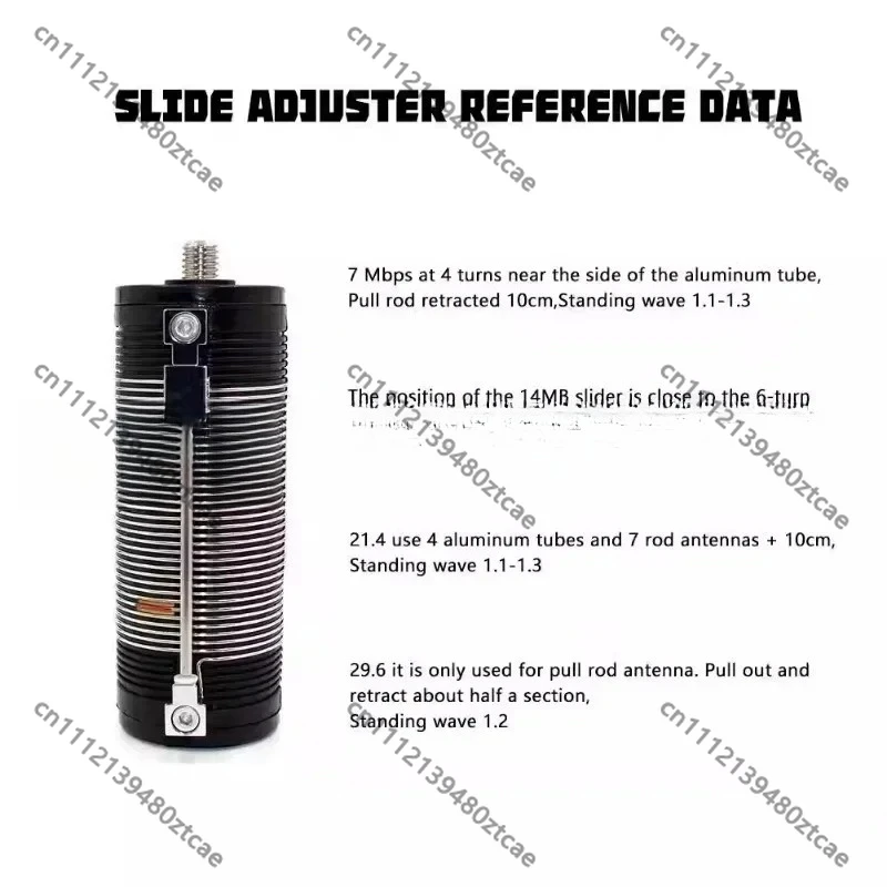 7MHz-50MHz Multiband Shortwave Antenna, Outdoor Balcony Mount Signal Receiving Antenna Home Radio Communication Aerial Accessory