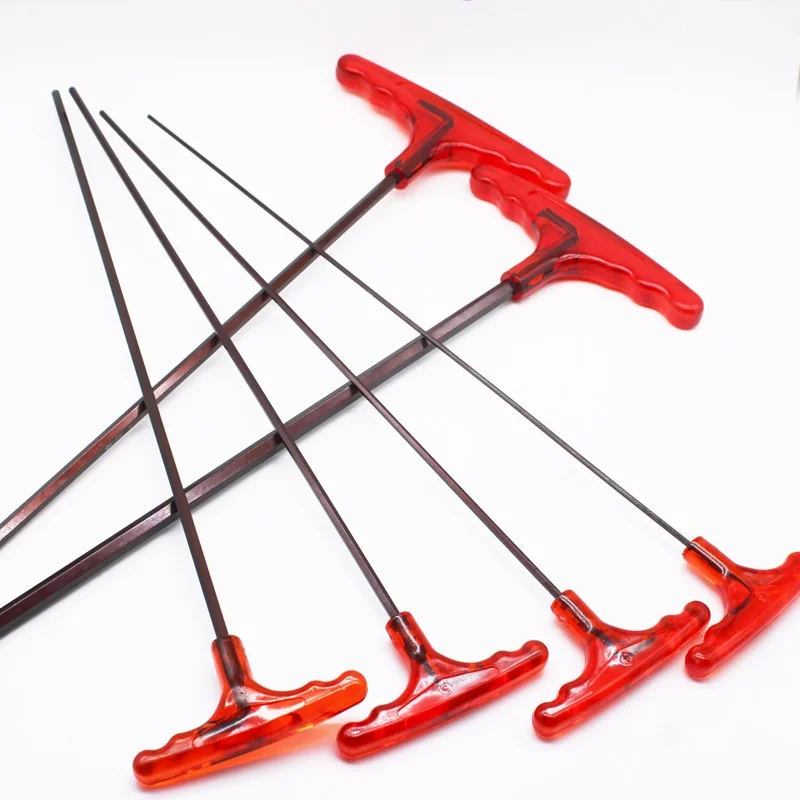 1pc T-Typ Innensechskantschlüssel 2-10mm Innensechskantschlüssel Extra Lange Typ Inbusschlüssel Schlüssel T griff Schraubenschlüssel Reparatur Werkzeuge – Detail 4