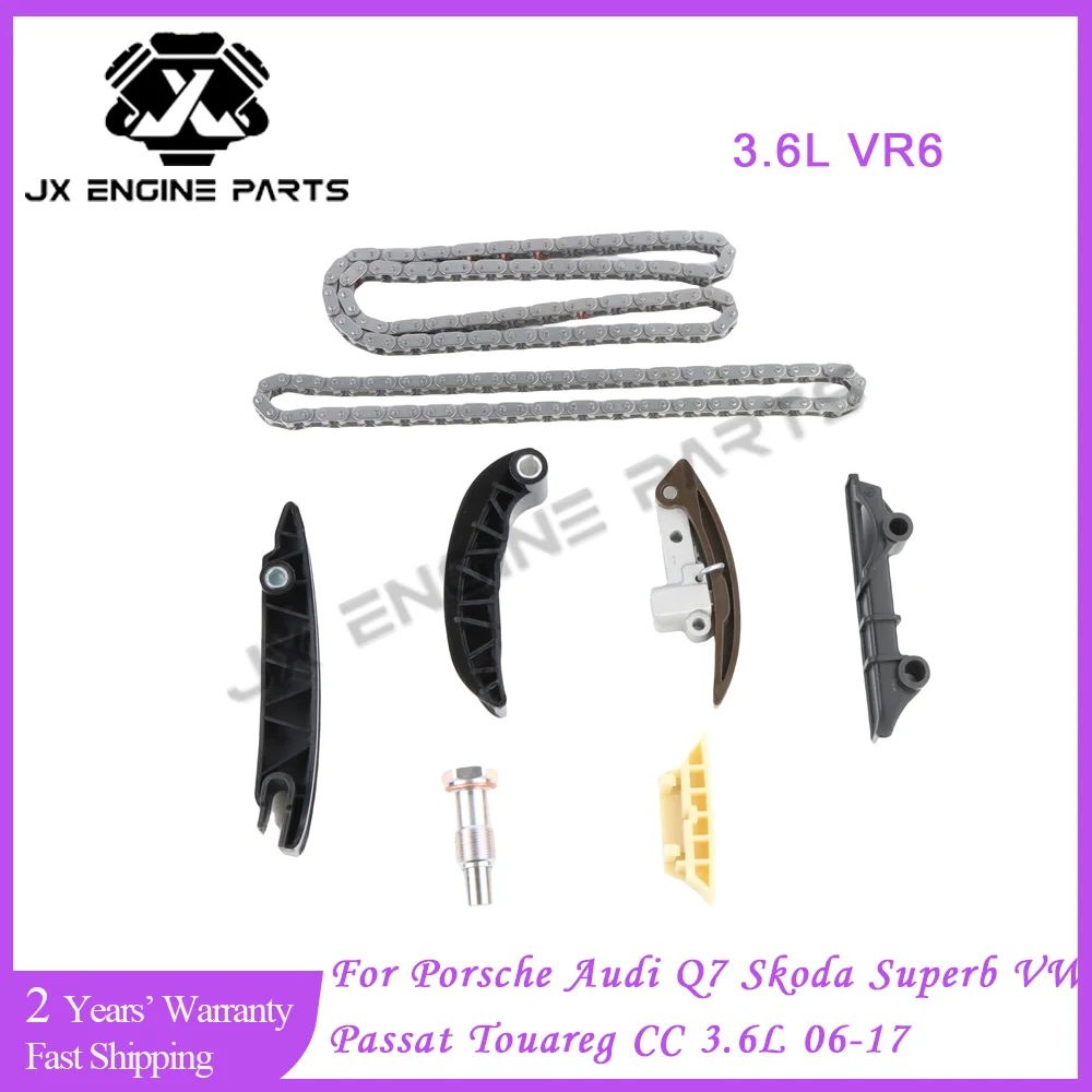BHK Engine Timing Chain Kit For Porsche 3.6 Cayenne VW Passat CC Touareg  Audi Q7 Skoda Superb 3.6L VR6 CDV BWS CMT 03H198151B