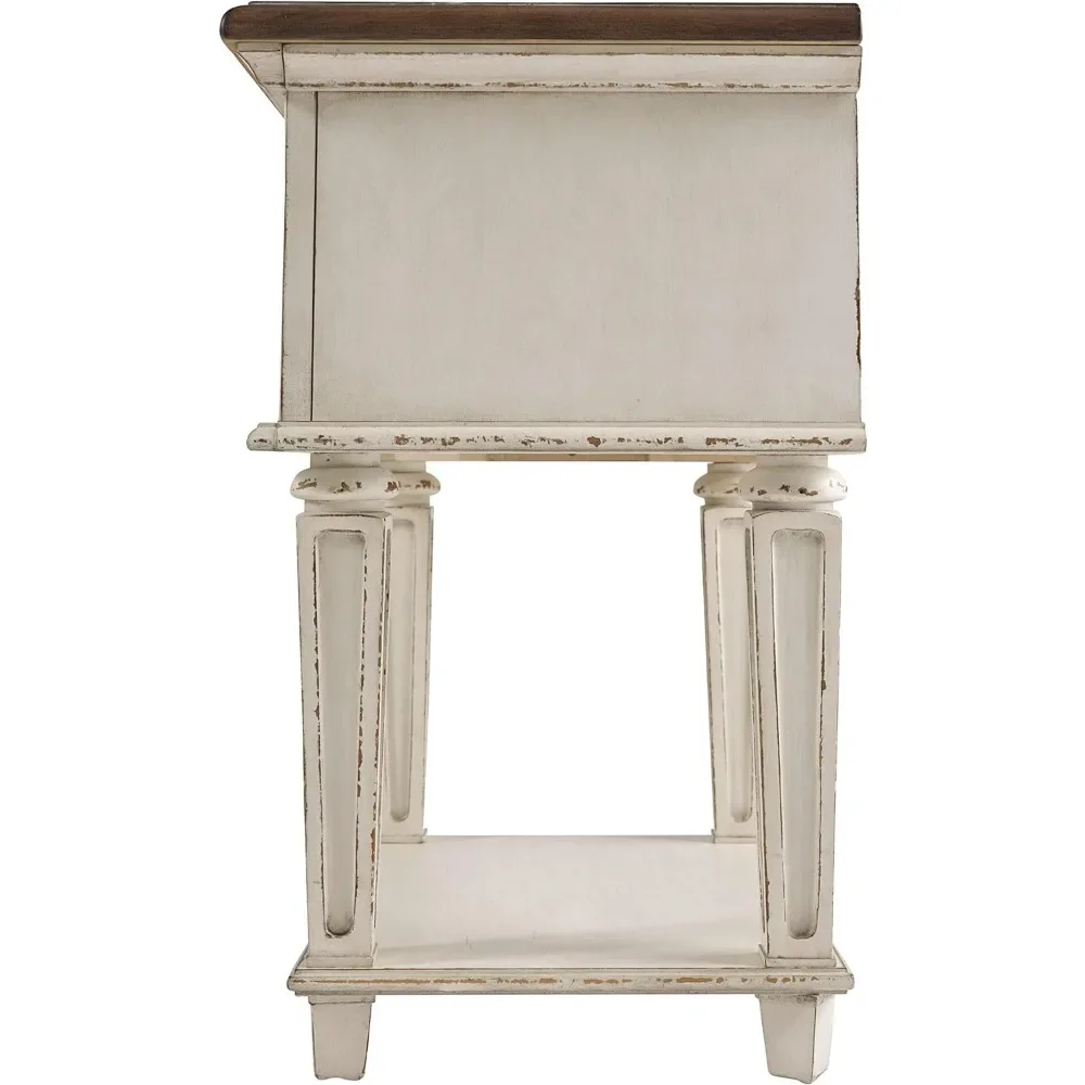 Signature Design by Ashley Realyn Traditional Cottage 1 Drawer Nightstand with Dovetail Construction & Open Display Shelf image 5