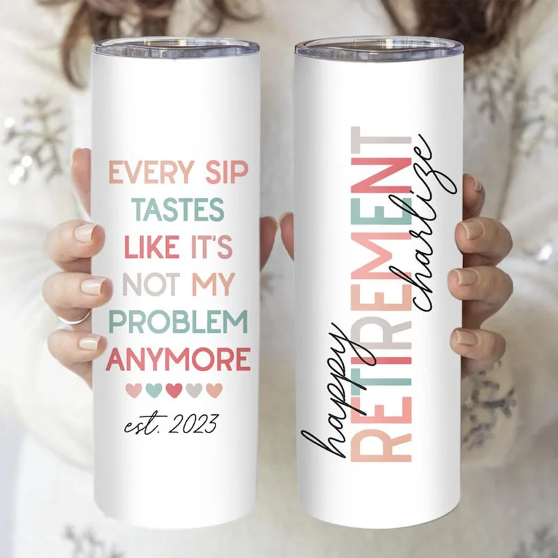 Personalized 2025 Retirement Cup Personalized Retirement Tumbler Gift For Retirement Party Custom Gift for Coworker or Boss