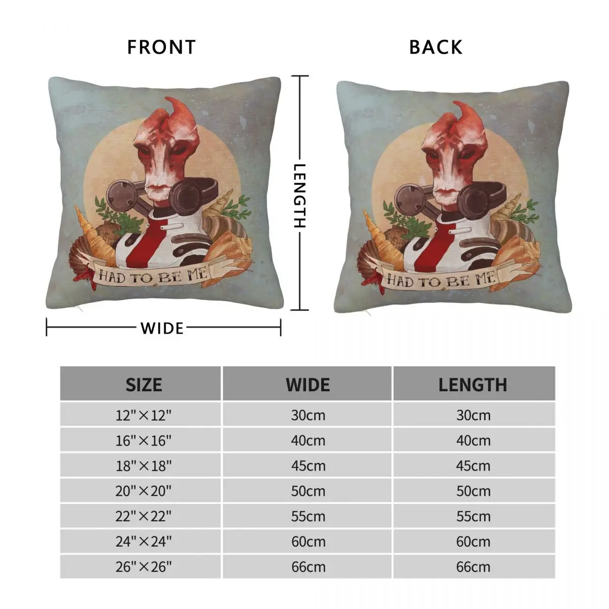 Mass Effect Mordin Solus Had To Be Me Square Pillowcase Polyester Linen Velvet Printed Zip Decorative Bed Cushion Cover