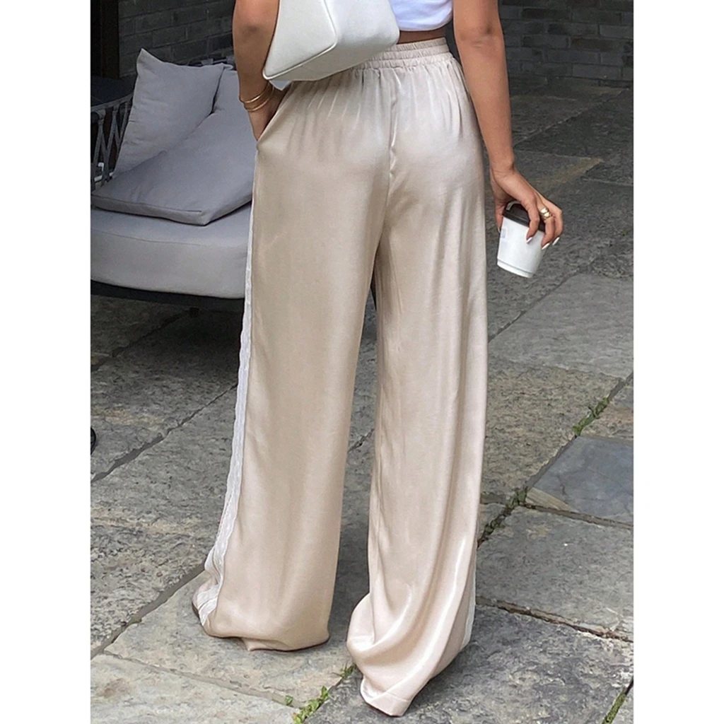 

Шикарные кружевные брюки с вышивкой в стиле пэчворк, коллекция 2026, высокое качество, уличный стиль, весна и осень