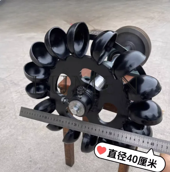 Low Speed Hydraulic Generator Blade Hydraulic Turbine Metal Impeller Water Flow Impact Oblique Strike Type with Bearing Housing