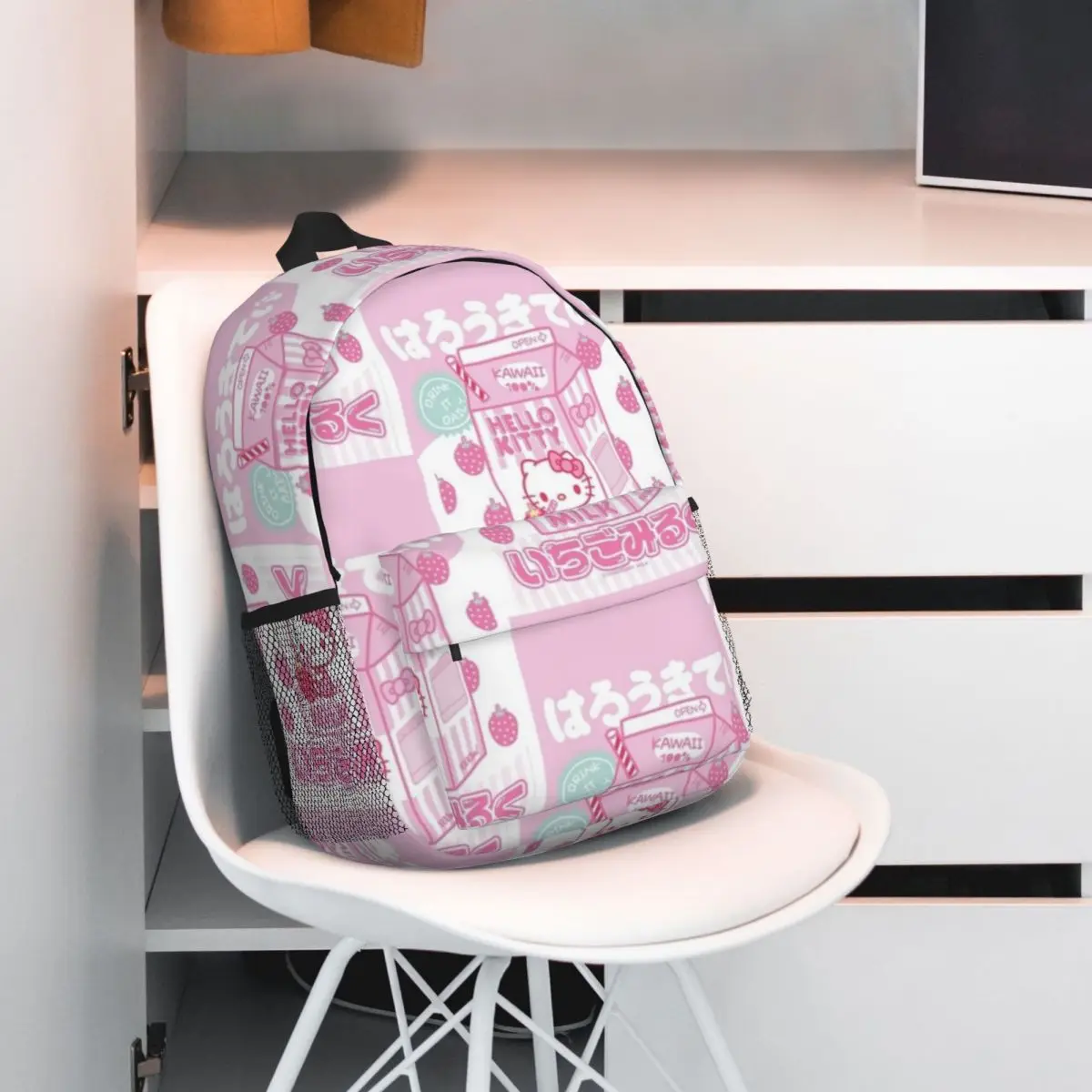 Hello Kitty 15-Inch Waterproof Backpack - Lightweight Travel Bag with Multiple Pockets for Organization