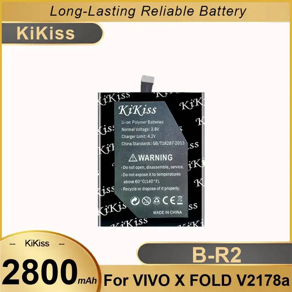 

Mobile Phone Battery Reliable Power For Vivo X Fold V2178a B-R2 Good Low-Temperature Performance 2800Mah