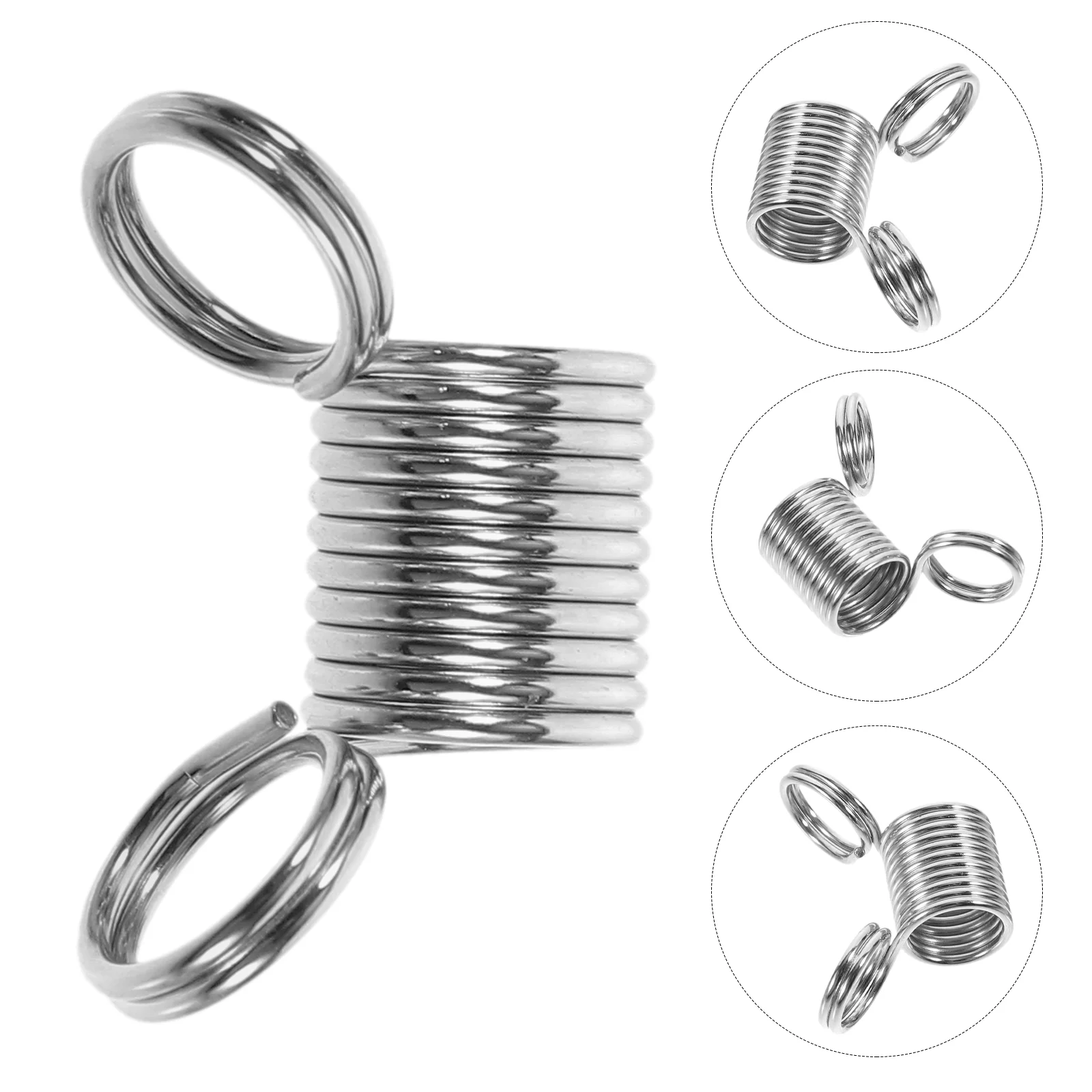 

6 Pcs Clip Jewelry Small Spring Supplies for Making Beading Springs Metal Anti-drop Bracelet