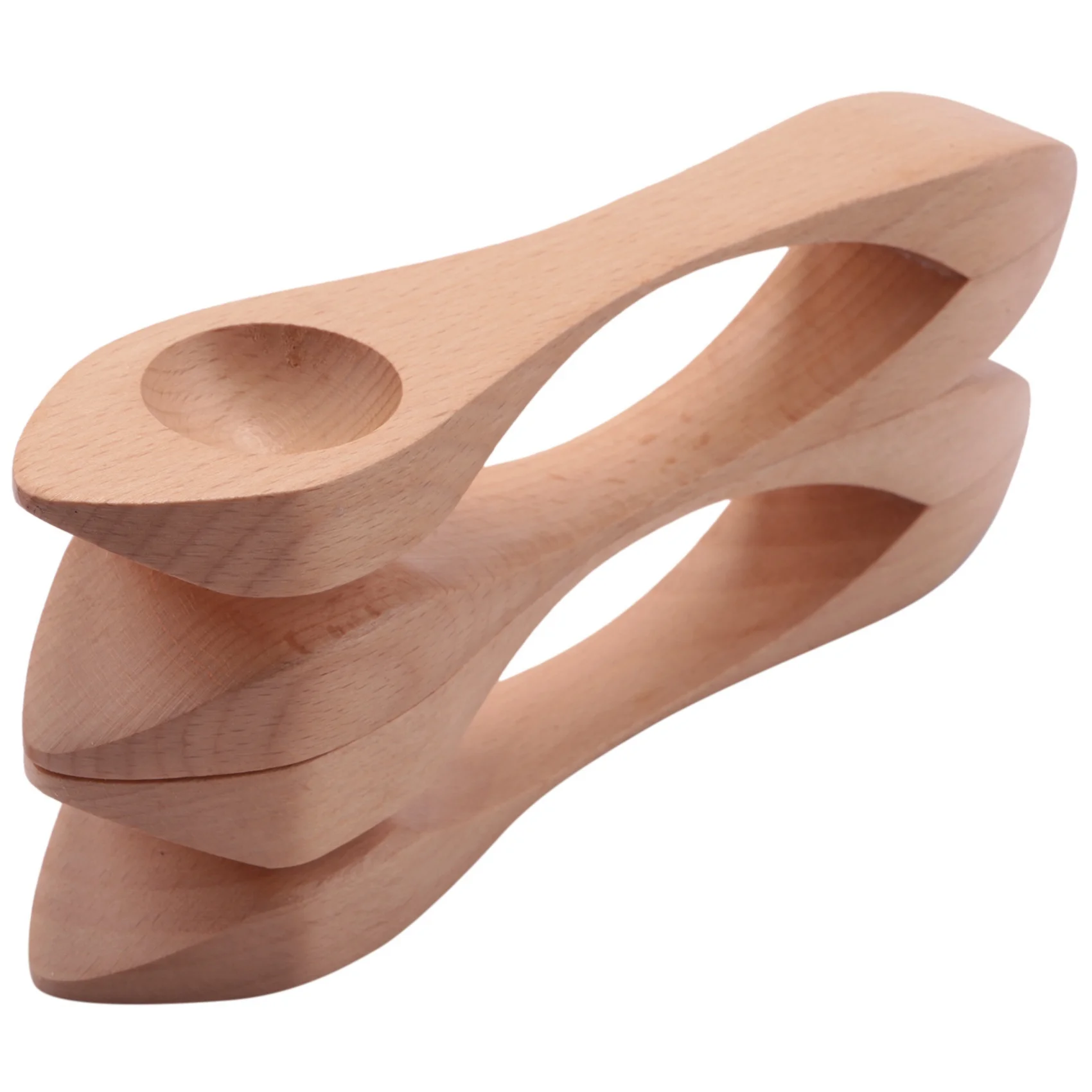 

AS98-10Pcs Wooden Musical Spoons Folk Percussion Instrument Natural Wood Musical Spoons Traditional Percussion Spoons Musical