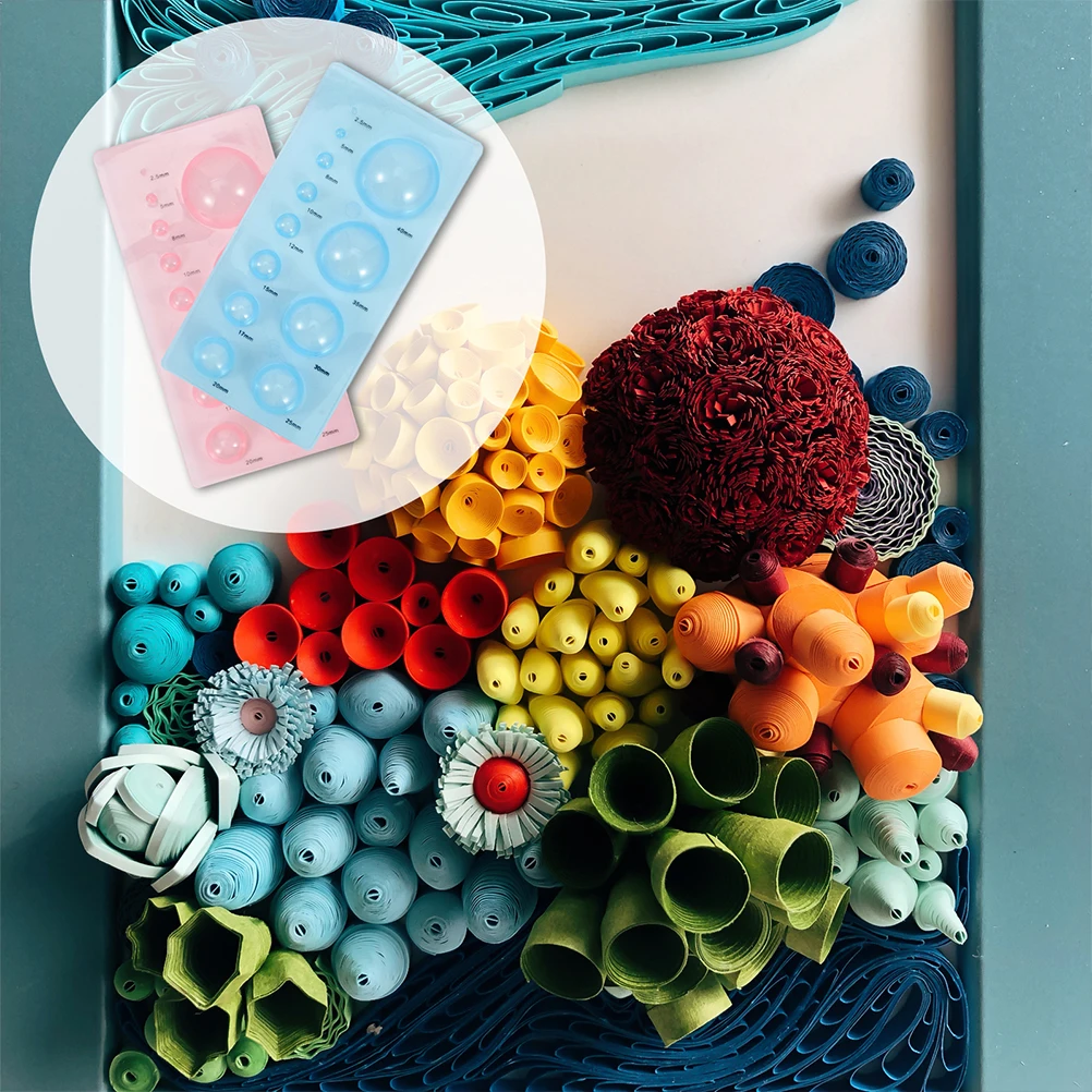 

6Pcs Paper Quilling Mould Set High Quality ABS Material Lightweight Compact Design for Stereoscopic Handicrafts DIY Home