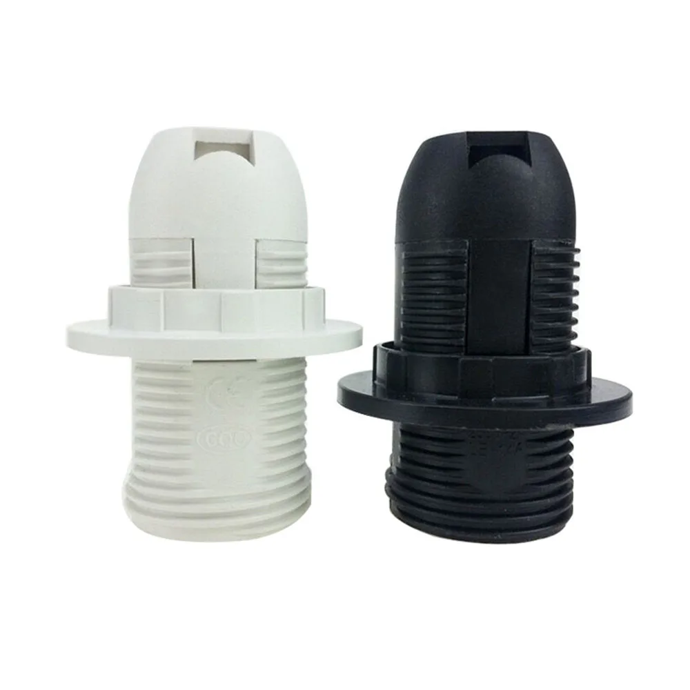 1 Piece Black White E14 Screw Lamp Holder Table Floor LED Light Head Socket Desktop Light Candle Bulb Base 4A 250V