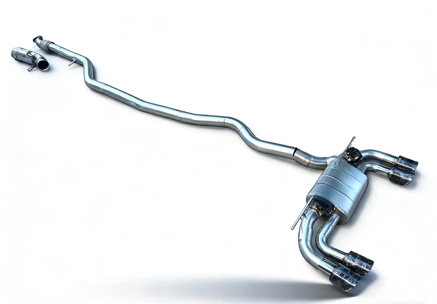 Factory Custom Valve Muffler Exhaust Pipe for M135/M235i N55 B48 F22 F40 F44 3.0t Escape Exhaust System 4 Tips with Remote