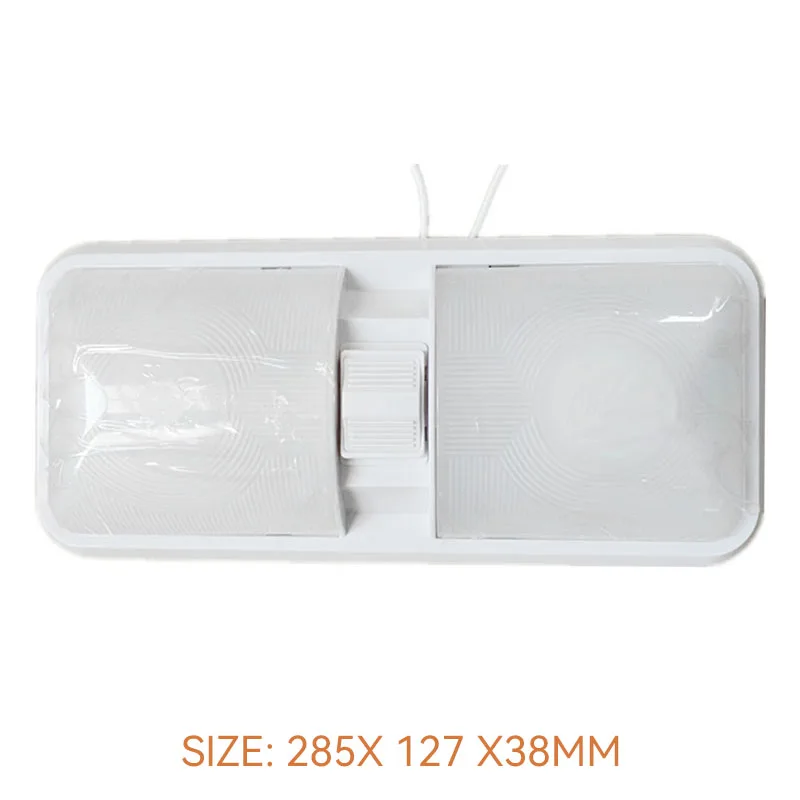 Plafonnier LED 12V 9W Blanc Chaud – Ultra-Fin Pour Camping-Car, Caravane, Bateau, Van – Avec Interrupteur