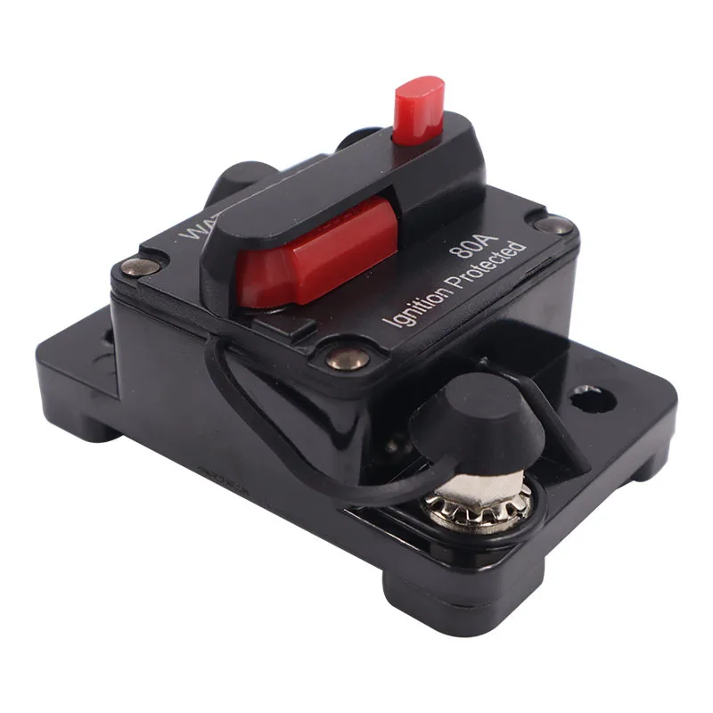 30A 40A 50A 60A 70A 80A 100A 120A 150A 200A 250A 300A AMP Circuit Breaker Fuse Reset 12V 24V 36V 48V For DC Auto Marine Waterproof