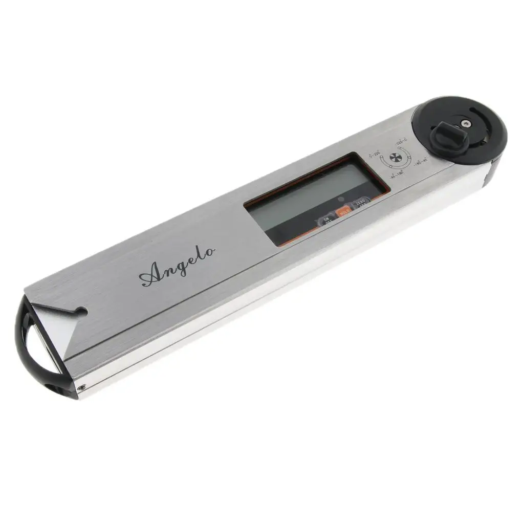 0 درجة الرقمية LCD المنقلة المعدنية مقياس الزوايا الإلكترونية زاوية مكتشف #1