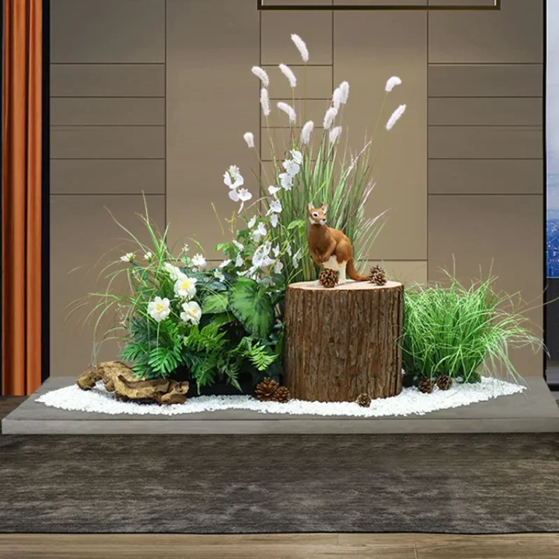 Small simulated green plant bonsai decoration indoor layout simulated flower