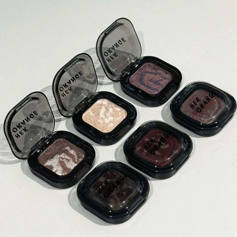 HERORANGE 6-kleuren Star Dots oogschaduw glitter parelmoer fijne knipperende make-up gemakkelijk duizelig hoogglans oogschaduw cosmetica