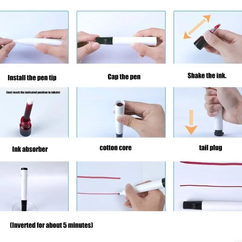 

Refillable Whiteboard Marker Pens Rod With Large Capacity And Transparent Window For Teachers And Professionals 24BB