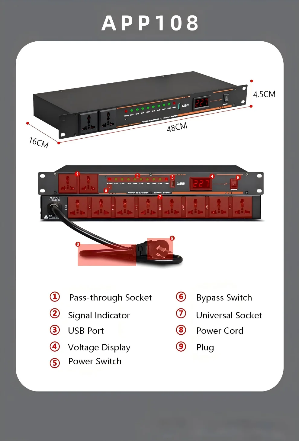 Variant: APP108 EU Plug