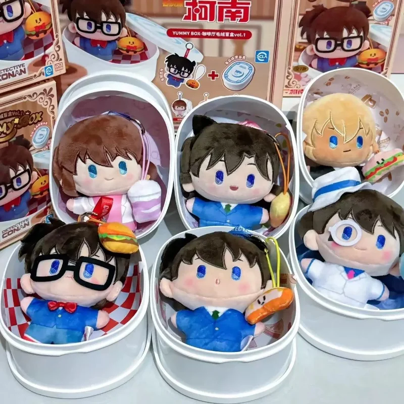 

Original Detective Conan Cafe Plush Toys Bento Pendant Anime Figure Collectible Model Dolls Toys Kawaii Children Birthday Gift