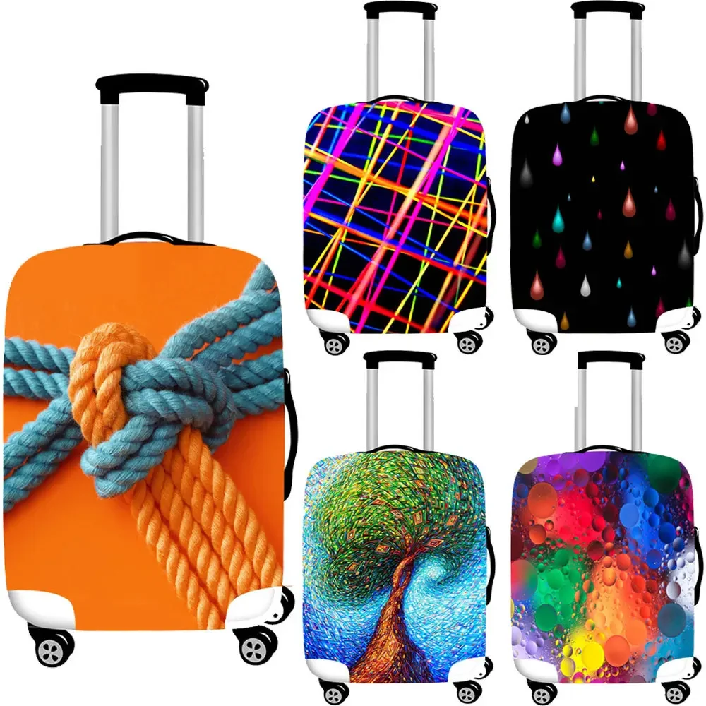

2025 Cross-border New Product Luggage Protective Cover Thickened Elastic Leather Cover Travel Universal Wheel Trolley Case Dust