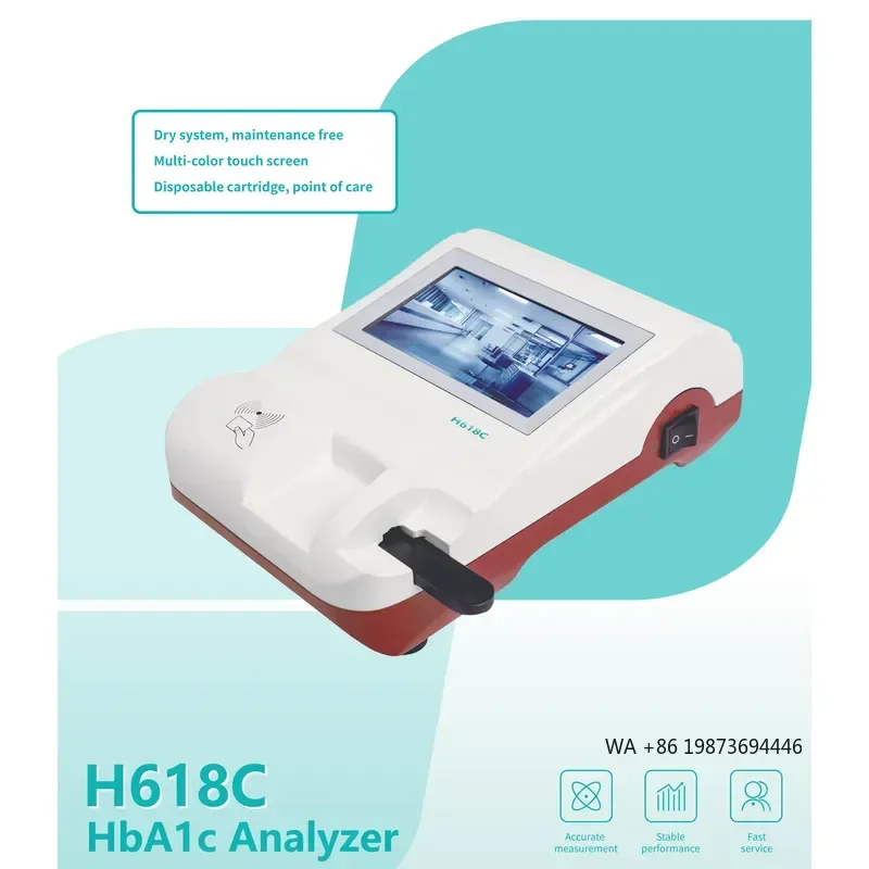 18 Years Manufacture Wholesale Cheap Price H618C HbA1c & EAG Analyzer Whole 3-4min Test Time Lifetime Warranty