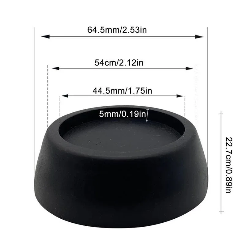4Pcs Washing Machine Anti Vibration Pads Rubber Feet Legs Mat Anti-vibration Pad Universal Noise-reducing Leg Base for Furniture image 5
