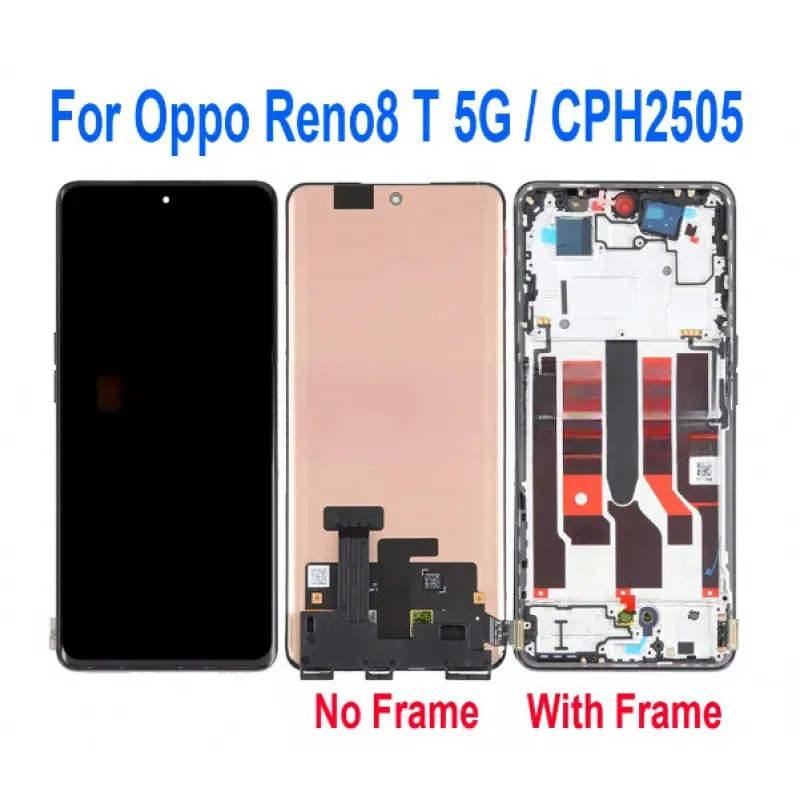 

Запасной сенсорный экран LCD с рамкой для Oppo Reno8T 5G CPH2505 LLL