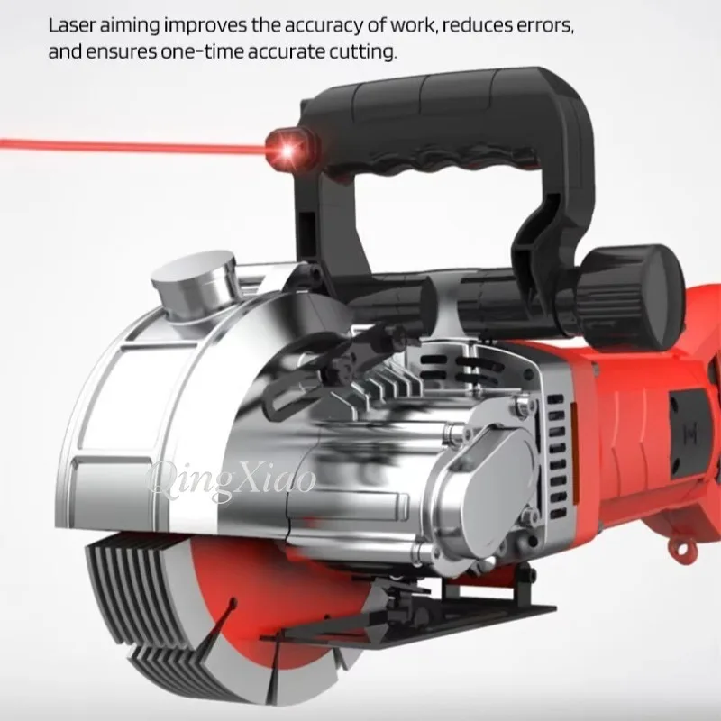 Battery Powered Heavy Duty Durable Fully Automatic Dust-Free Wall Cable Chasing Groove Cutting Machine Construction Tool