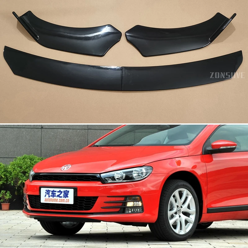

Распределитель губ переднего бампера для Volkswagen VW Scirocco 2009-2024 года, аксессуары для кузова спойлера