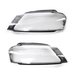 Left Right Car Front Headlight Len Glass Lampshade Cover For 8P Facelift