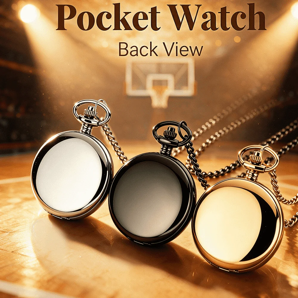 Stylish Men’s Basketball Commemorative Vintage Pendant Pocket Watch – A Unique Accessory and Gift for Court Enthusiasts