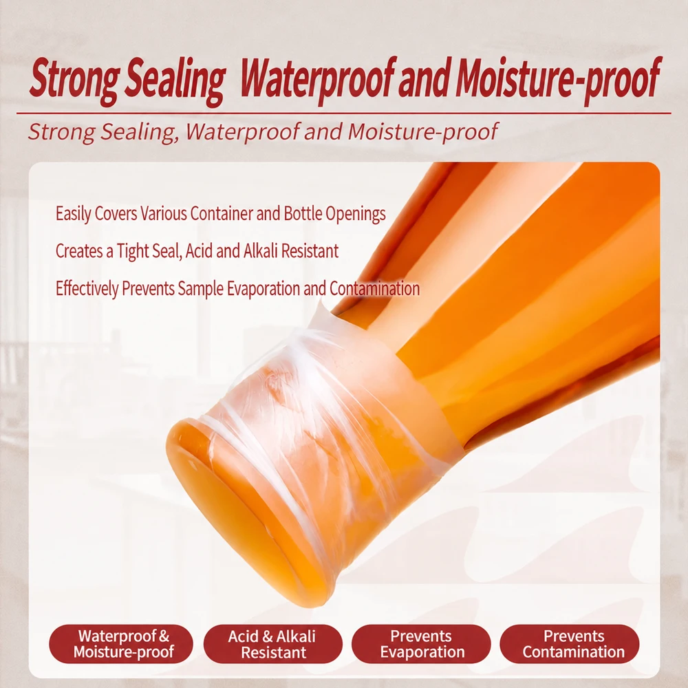 For Parafilm M Pm996 Red Wine Champagne Bottle Sealed Roll Retain Freshness Dust-Proof Purpose Laboratory Film Biological Wrap