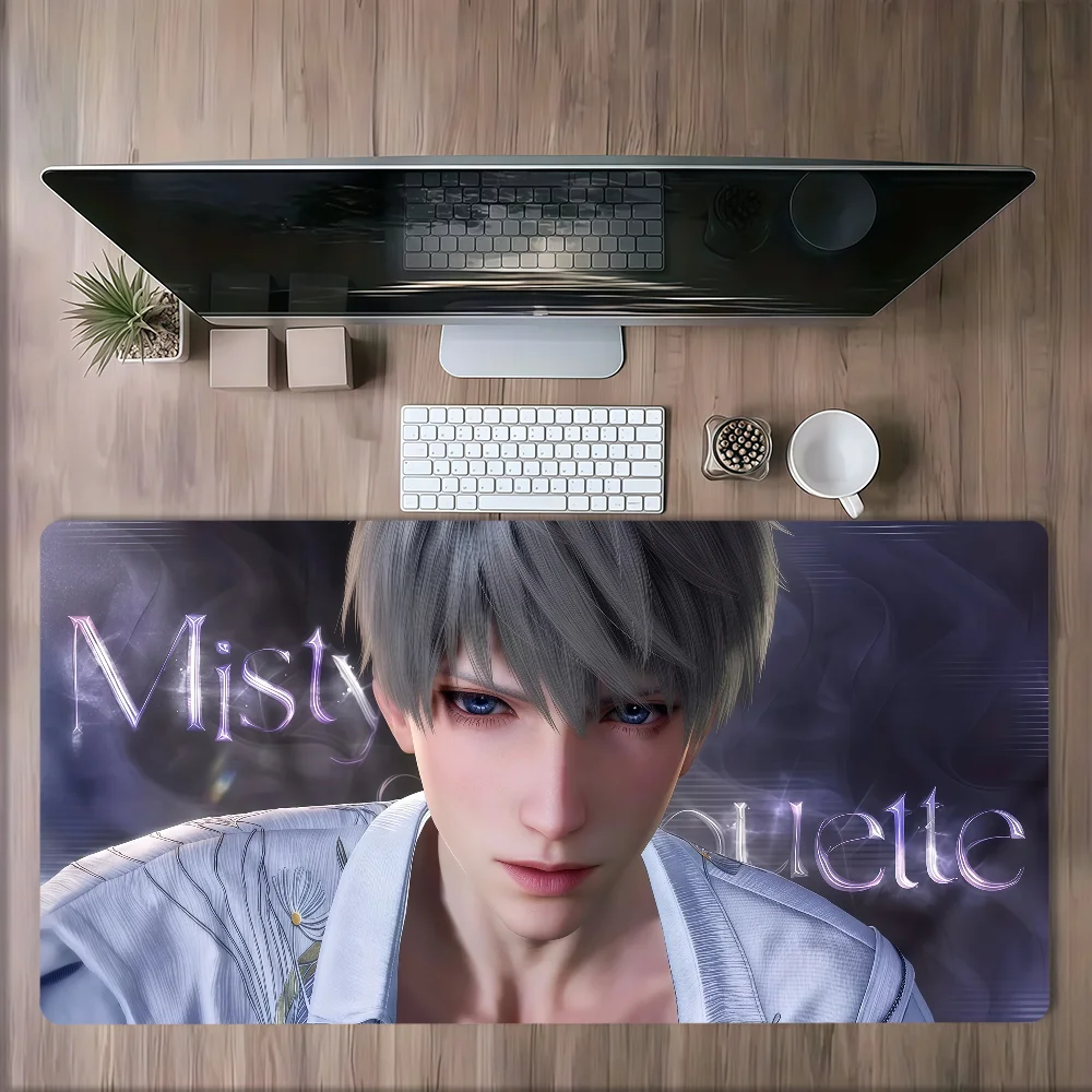Xavier Love And Deepspace Mouse Pad Large Non-slip Lockedge Desktop Computer Desk Mat Keyboard MousePad Office Gamer Student
