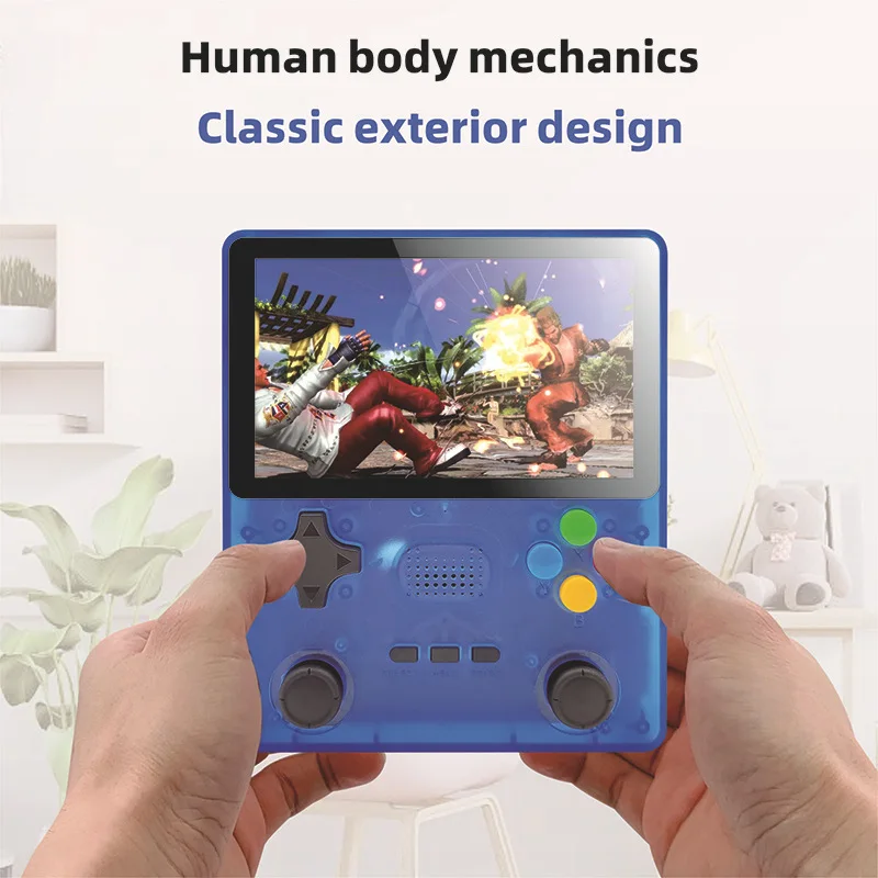 New R39S Open Source Retro Handheld Game Console 4.0 Inch IPS Screen Emuelec 4.3 System Portable Pocket Video Game Player Gifts