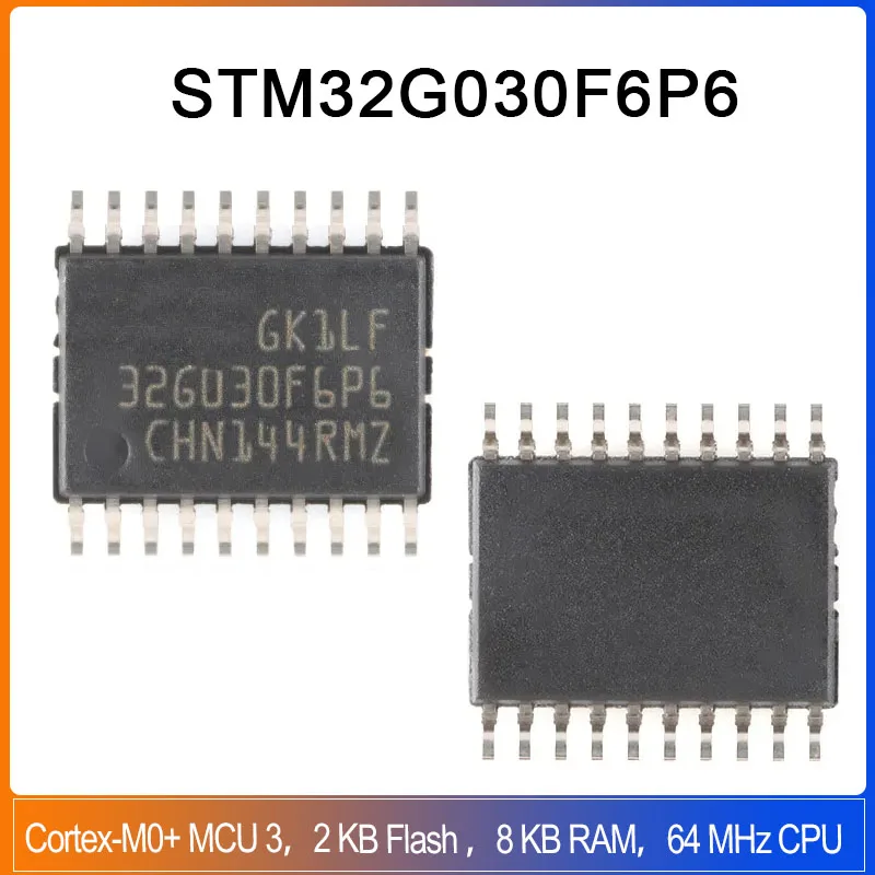 1/5/10pcs STM32G030F6P6 TSSOP-20 ARM Cortex-M0+ MCU IC Controller 64 KB Flash  STM32G030 STM32 G030F6P6 STM32G030F STM32G030F6