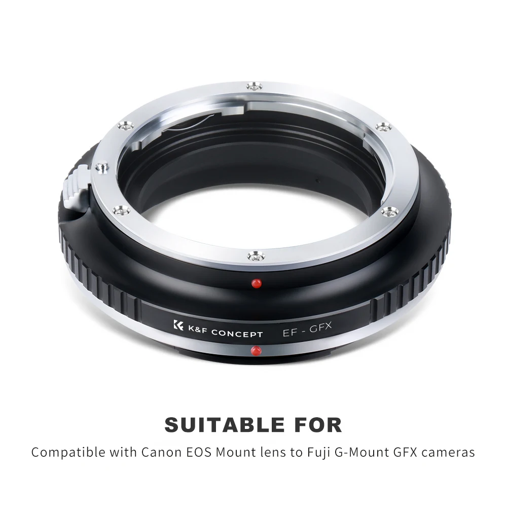 K&F CONCEPT Lensadapter voor Canon EOS EF EFS FD M42 Minolta MD PENTAX67 C/Y lenzen naar Fuji G Mount GFX camerabody M17211