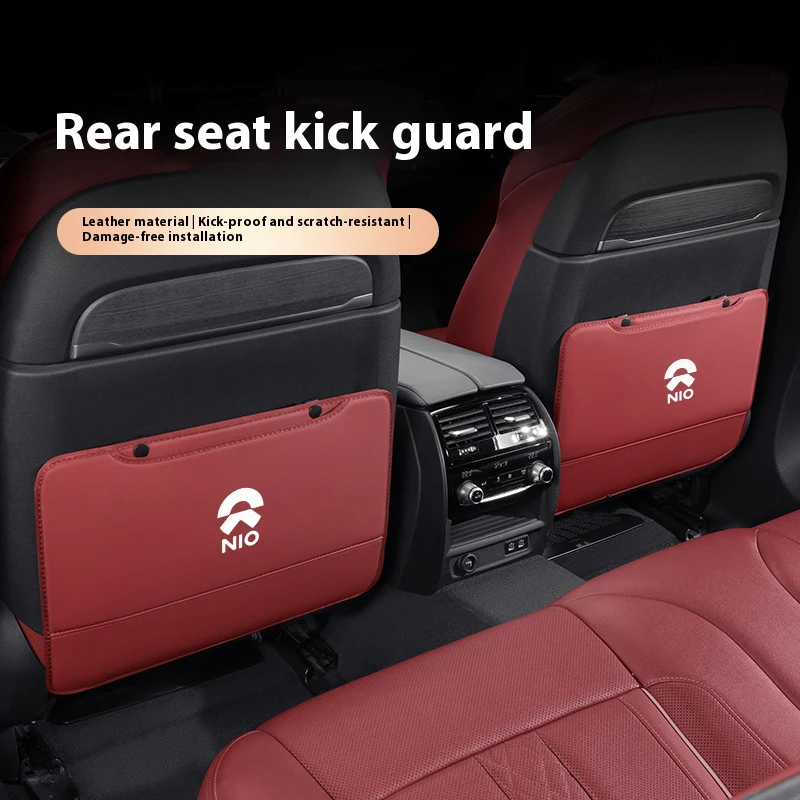 ل NIO ET9 ES6 EC6 مقعد السيارة المنظم المقعد الخلفي حقيبة التخزين الخلفي مكافحة ارتداء مسند الظهر حماية مكافحة ركلة الوسادة اكسسوارات السيارات
