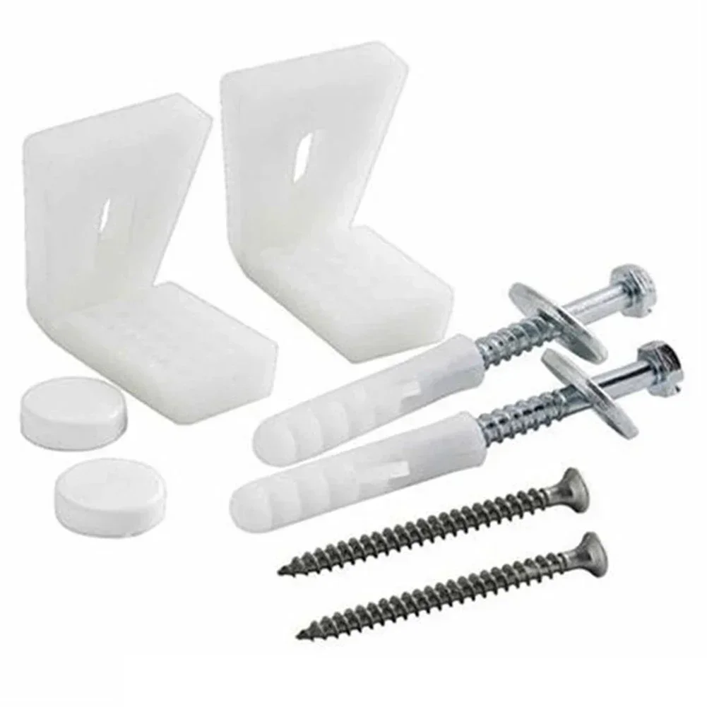 1 Set L-type Toilet Foot Mounting Screws Bathroom Angled Floor Wc Toilet Pan Bidet Or Semi Pedestal Fixing Kit Bolts